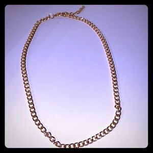 Goldtone Curb Chain wrap Anklet